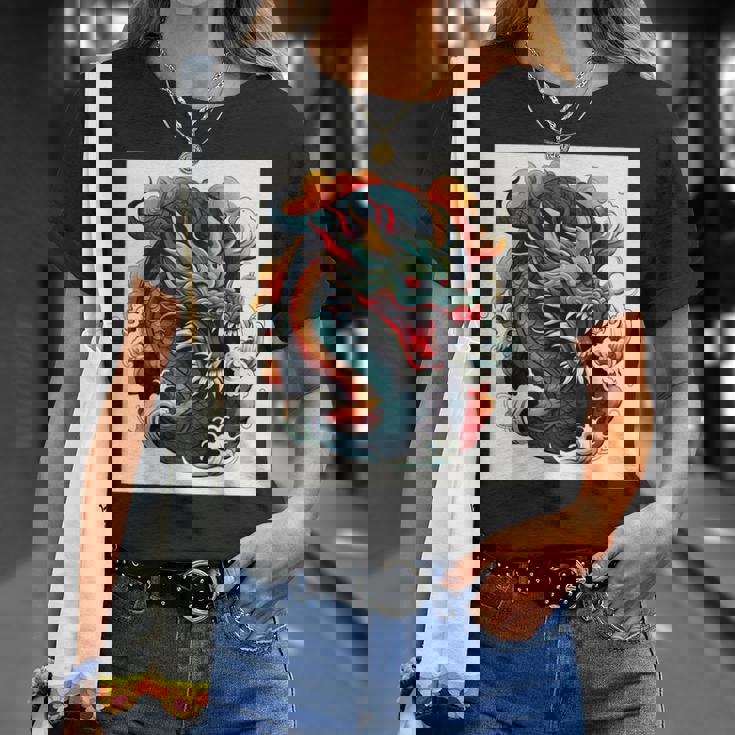 ヴィンテージ タトゥー アート ドラゴン Tシャツ 彼女への贈り物