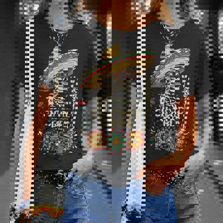 ヴィンテージ チカーノ Día De Los Muertos Tシャツ 彼女への贈り物