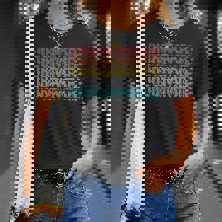 ヴィンテージ レトロ アンダーワールド Tシャツ 彼女への贈り物