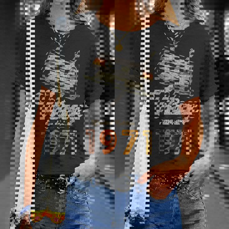 ヴィンテージ1971 カセット・ペンシル 54歳の誕生日 Tシャツ 彼女への贈り物