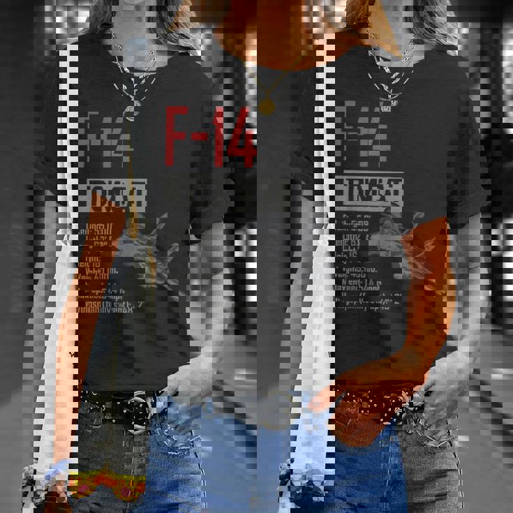 ヴィンテージf-14トムキャット戦闘機ジェット軍事航空ギフト Tシャツ 彼女への贈り物