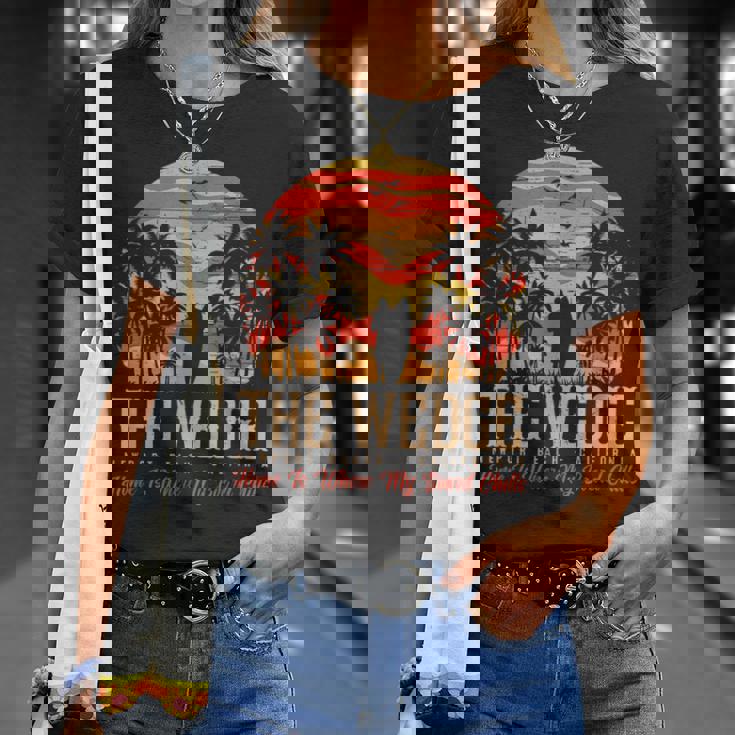 ヴィンテージウェッジバッジサーファーレトロサーファーバイブ Tシャツ 彼女への贈り物