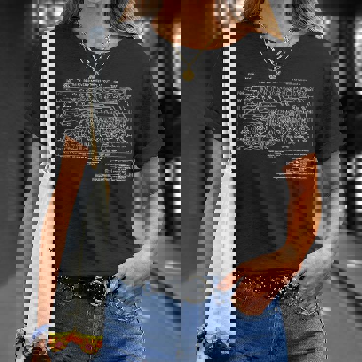 ヴィンテージギターアンプ 図面 Tシャツ 彼女への贈り物