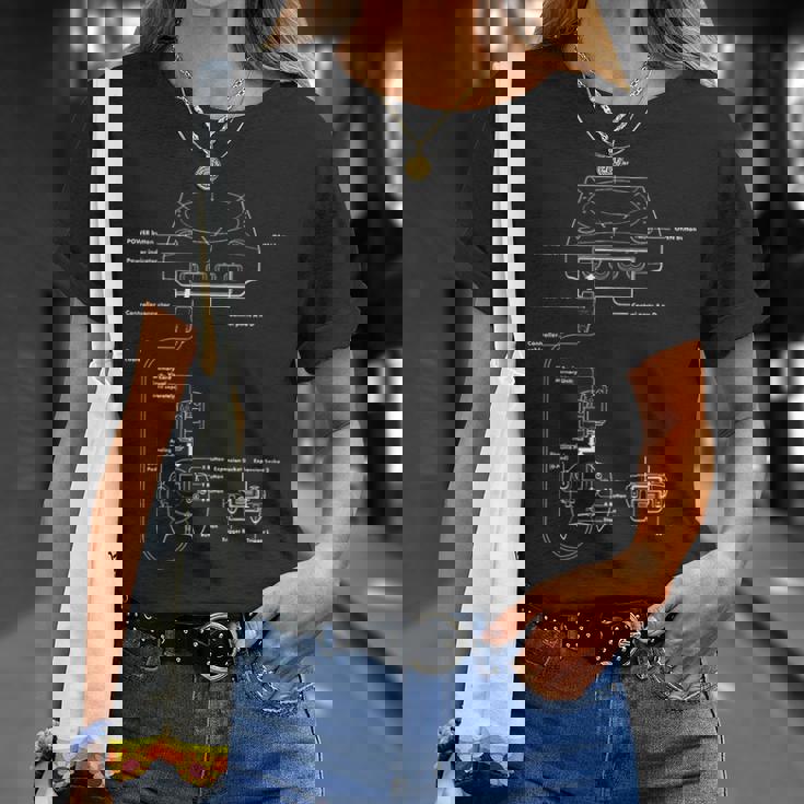 ヴィンテージゲーム図表 ビデオゲームコンソール レトロチャート ギフト Tシャツ 彼女への贈り物