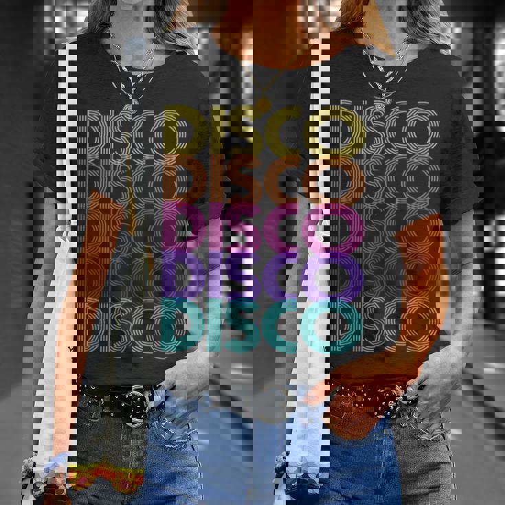 ヴィンテージスタイル ダンシング レトロ ディスコ Tシャツ 彼女への贈り物