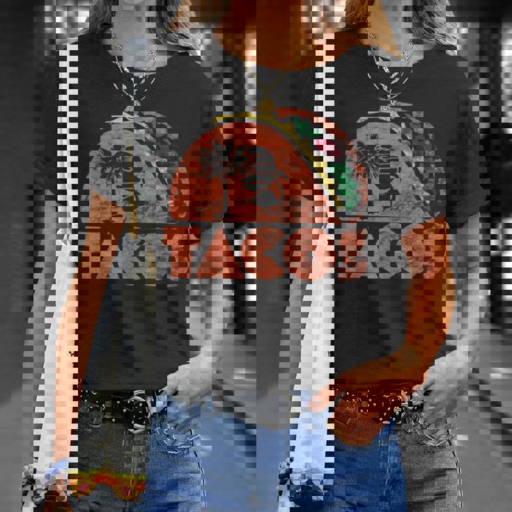 ヴィンテージタコスレトロビーチスタイル。 Tシャツ 彼女への贈り物