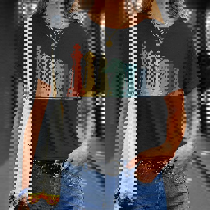 ヴィンテージチェスtシャツ レトロチェスデザイン チェスピース Tシャツ 彼女への贈り物