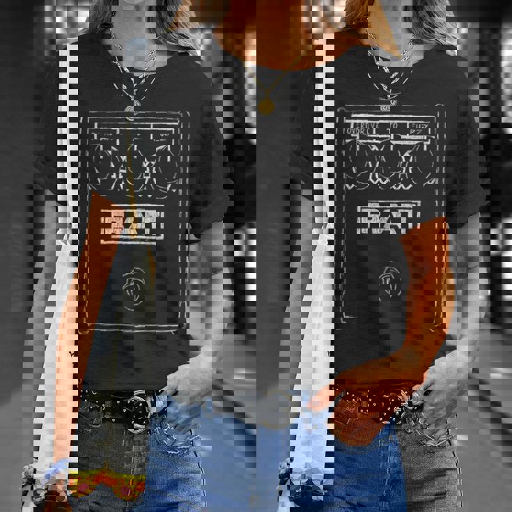 ヴィンテージミュージックラットディストーションペダル ベースギタースタイル Tシャツ 彼女への贈り物