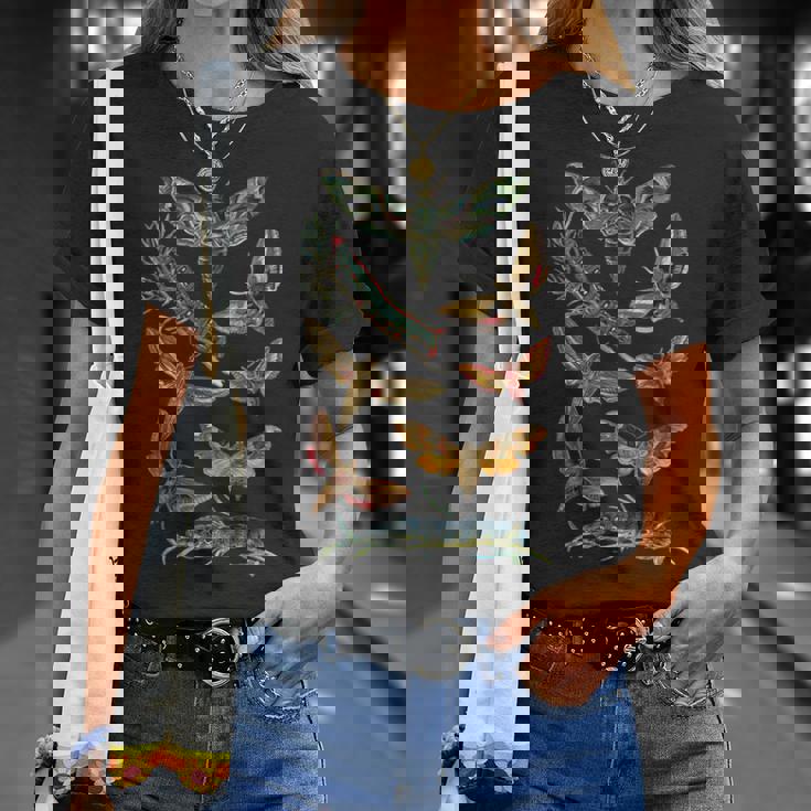 ヴィンテージ蛾 科学ギフト 昆虫 虫 イラスト Tシャツ 彼女への贈り物