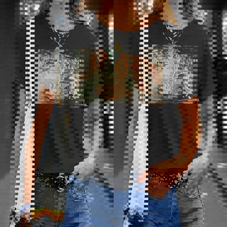 ヴィーナスの誕生 サンドロ・ボッティチェッリ 有名な絵画 Tシャツ 彼女への贈り物