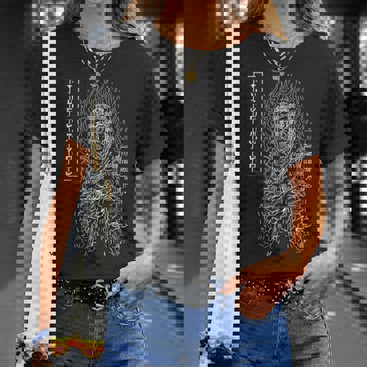 不動明王 不動尊 守護者 精神性 智慧 Tシャツ 彼女への贈り物