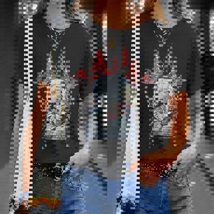 不思議の国のアリス アリスマッシュルーム Tシャツ 彼女への贈り物