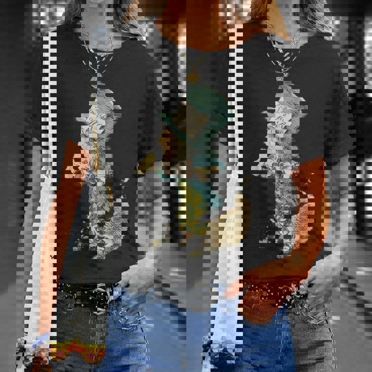 不思議の国のアリス マッドハッター ビンテージイラスト Tシャツ 彼女への贈り物