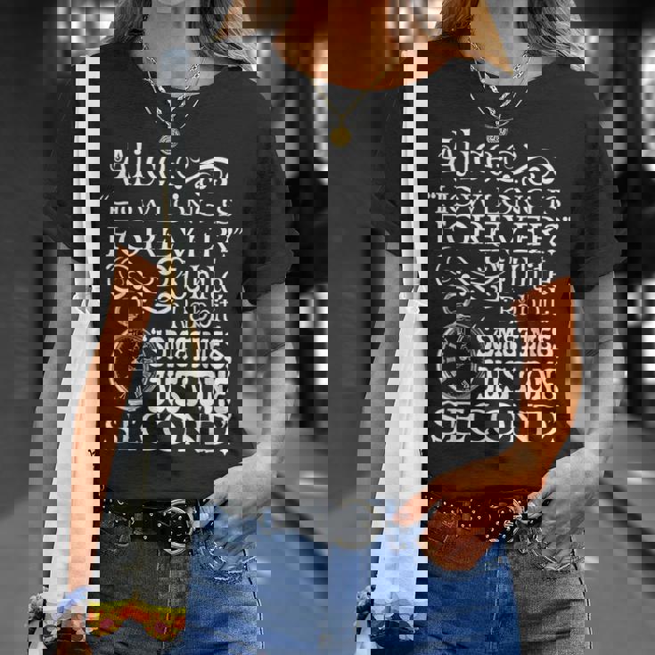 不思議の国の美しいアリス「How Long Is Forever」の引用 Tシャツ 彼女への贈り物