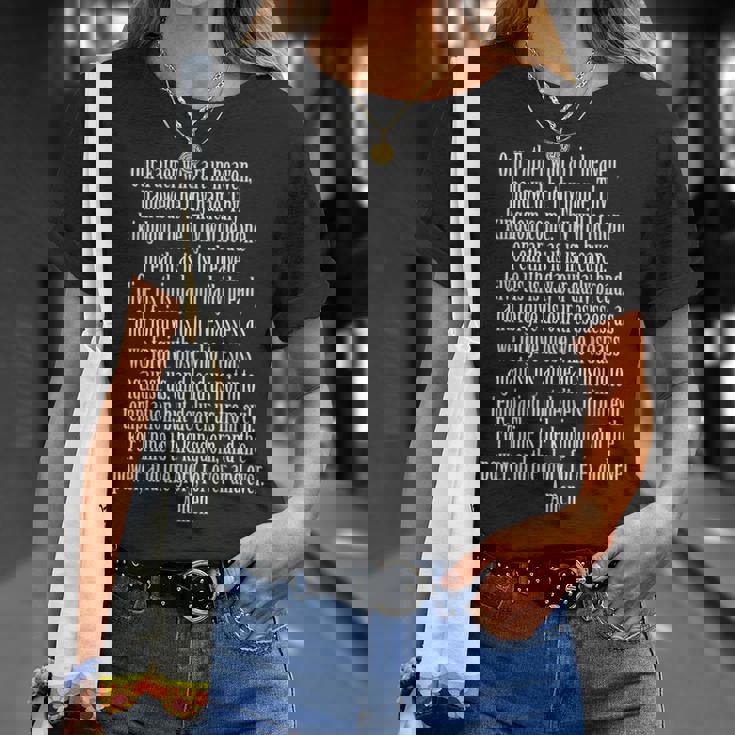 主の祈り マタイ6 Tシャツ 彼女への贈り物