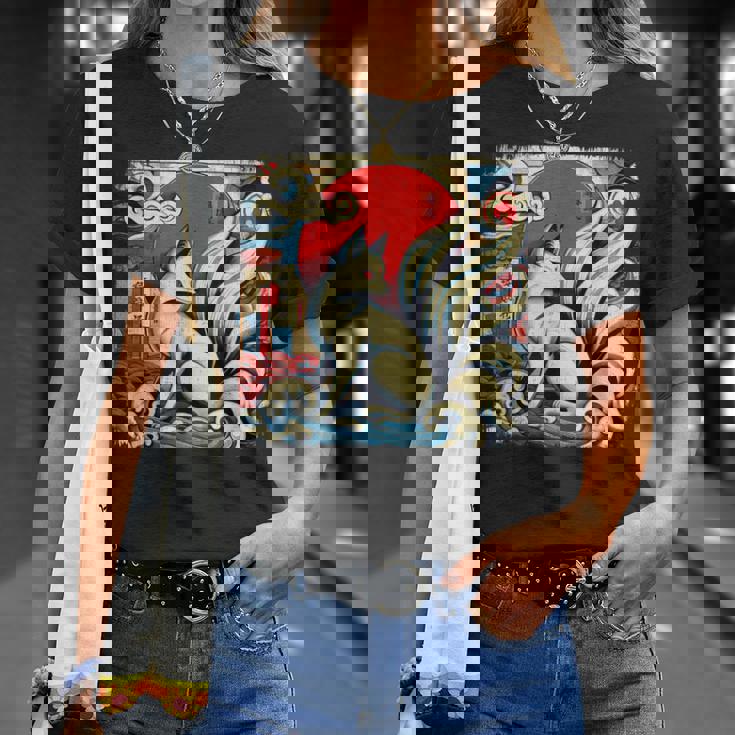 九尾狐 きつね Tシャツ 彼女への贈り物