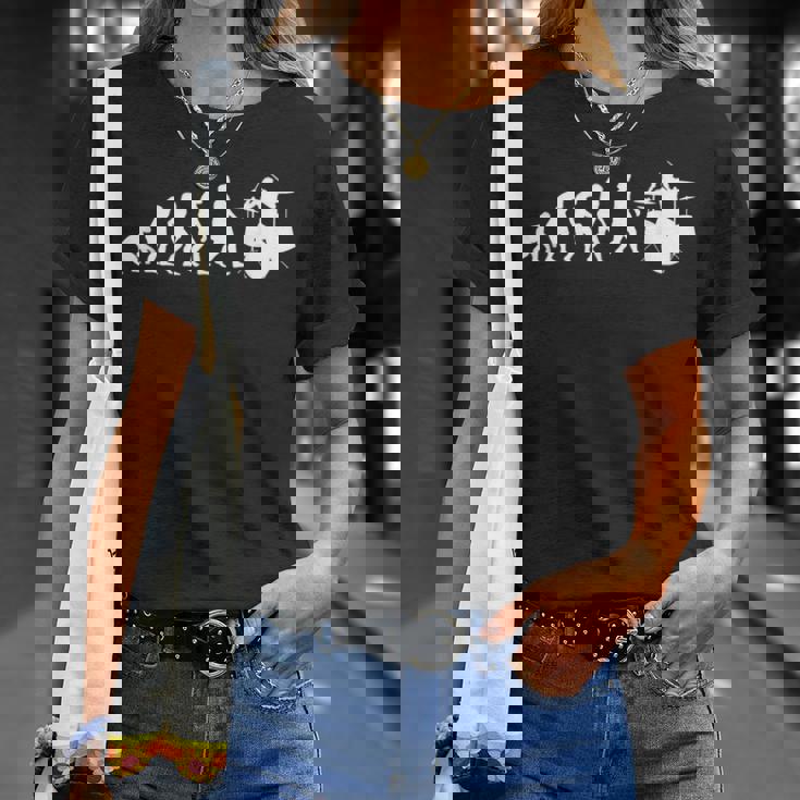 人類の進化 ネタ ジャズ ポップ バンド 音楽 ドラマー ドラム奏者 ミュージシャン おもしろ ドラム Tシャツ 彼女への贈り物