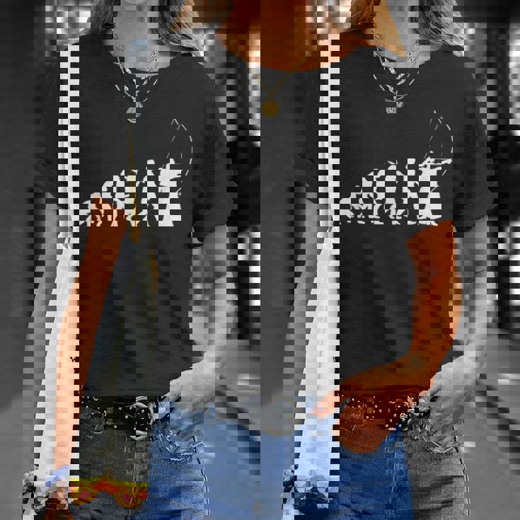 人類の進化 弓道 弓術 弓道好き 騎射 歩射 堂射 弓道部 弓道サークル 古武術 和弓 エボリューション Tシャツ 彼女への贈り物