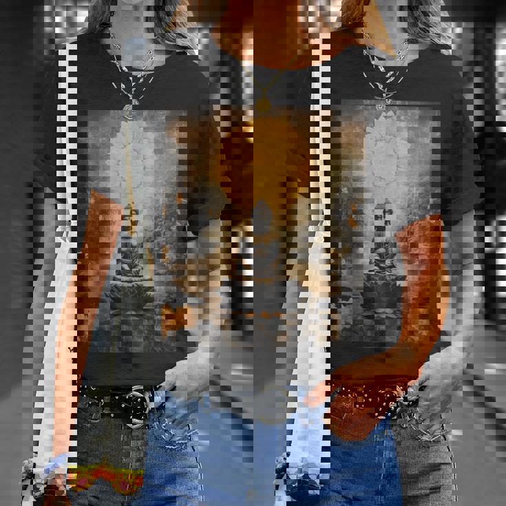 仏陀レトロ Tシャツ 彼女への贈り物