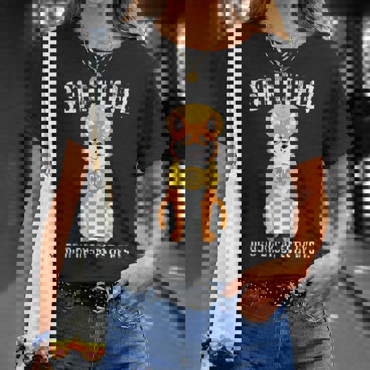 傘寿祝い 犬 柴犬 ちゃんちゃんこ 男性 女性 犬好き 80歳 Dog Days Best Days Tシャツ 彼女への贈り物