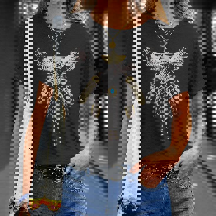 先金イーグル五連フェザー Tシャツ 彼女への贈り物