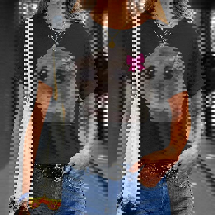 公式悲しいハムスターミーム Tシャツ 彼女への贈り物