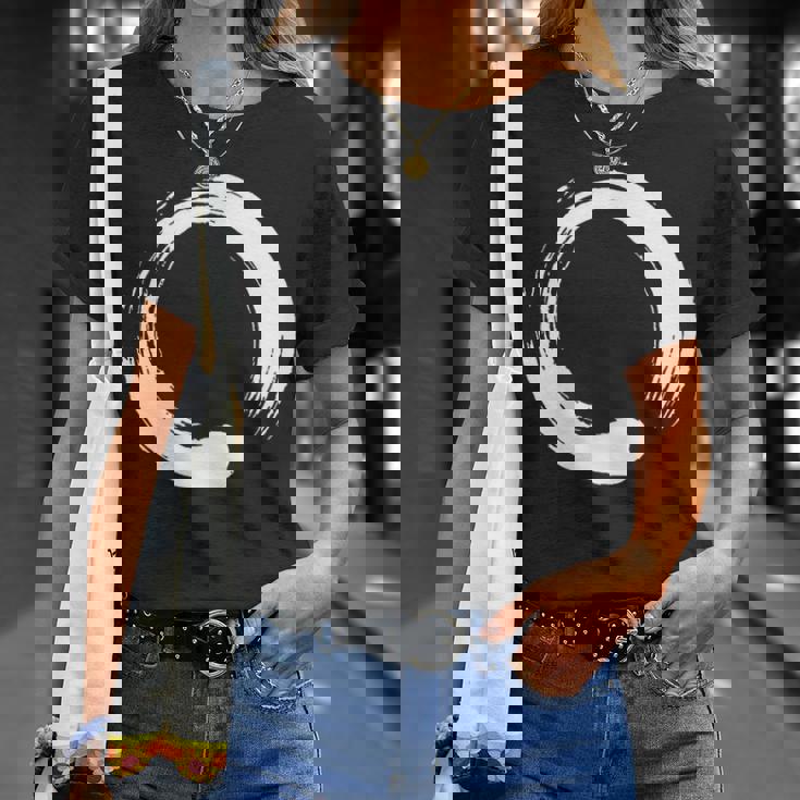 円相、禅、円、シンボル、仏教、仏、瞑想ヨガ Tシャツ 彼女への贈り物