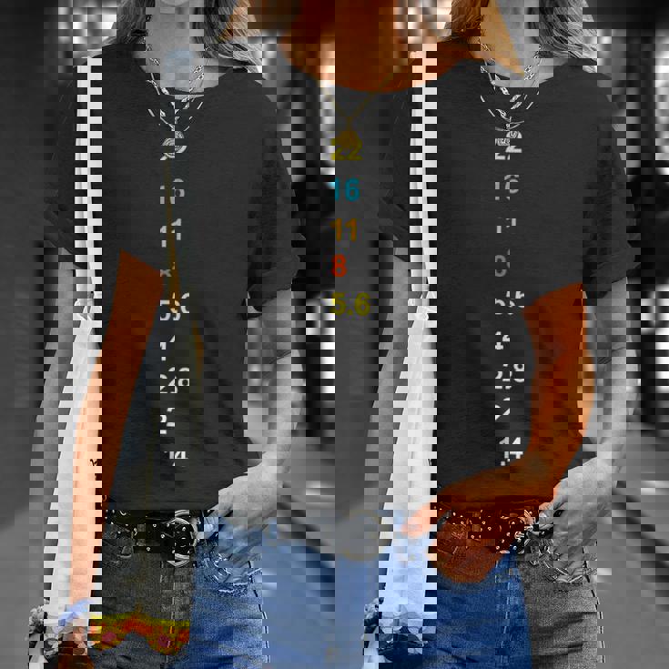 写真シャツ Love Camera Aperture フォトグラファーギフト Tシャツ 彼女への贈り物