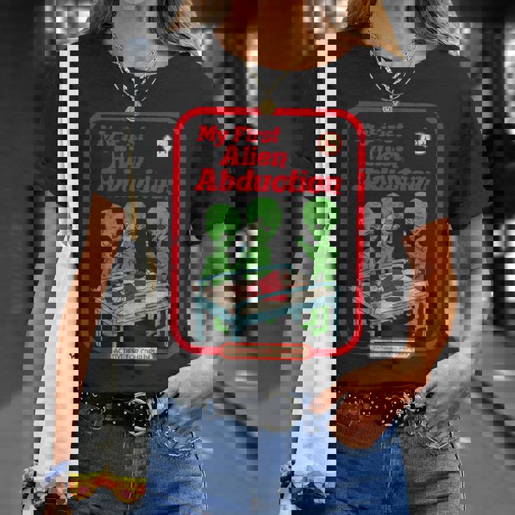 初めてのエイリアンアブダクション ヴィンテージチャイルドゲーム ホラーゴスパンク Tシャツ 彼女への贈り物