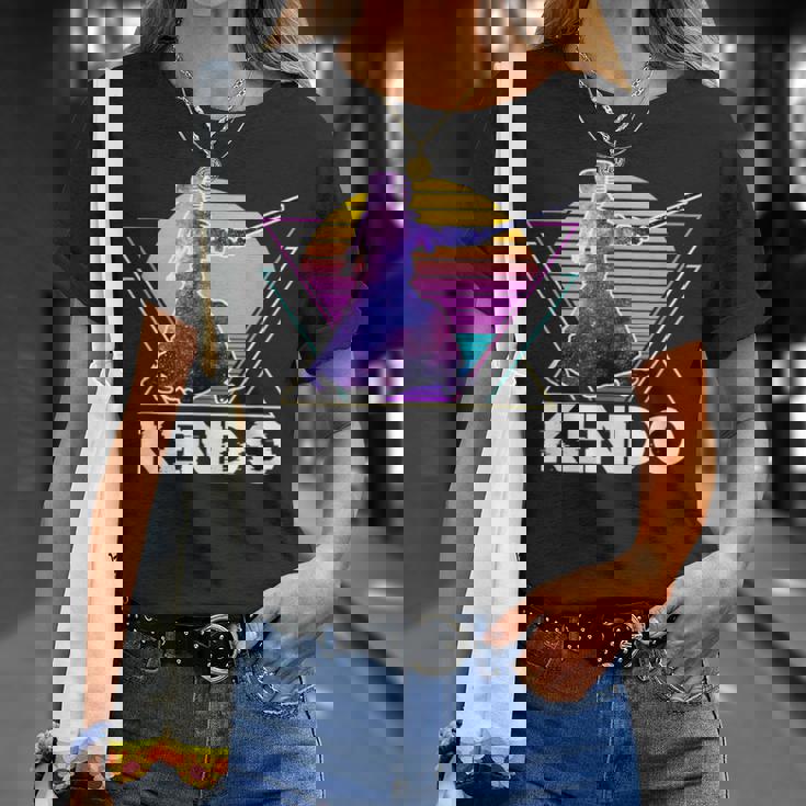 剣道 日本武道 レトロ ヴィンテージ ヴェイパーウェーブ 90年代 Tシャツ 彼女への贈り物