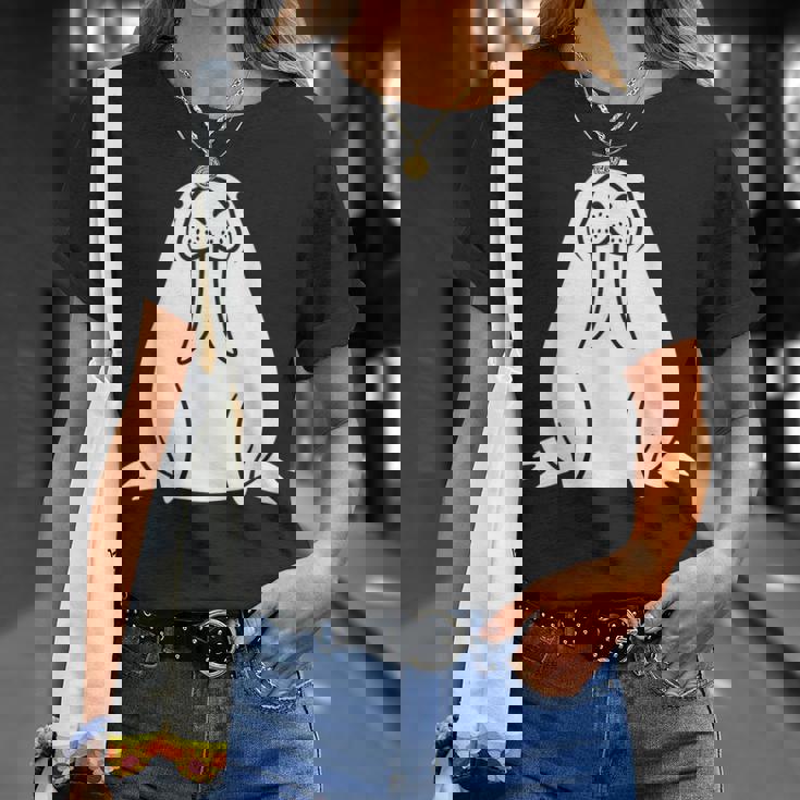 動物 かわいい ミニマリスト セイウチ シンプルなセイウチ Tシャツ 彼女への贈り物