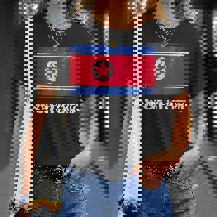 北朝鮮国旗tシャツ Tシャツ 彼女への贈り物