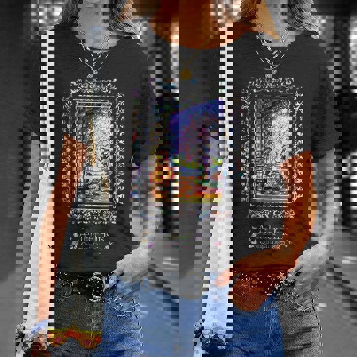 和みの夜桜 猫 金魚 Tシャツ 彼女への贈り物