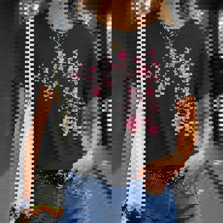 咲く桜 日本 桜 花 喜び Tシャツ 彼女への贈り物