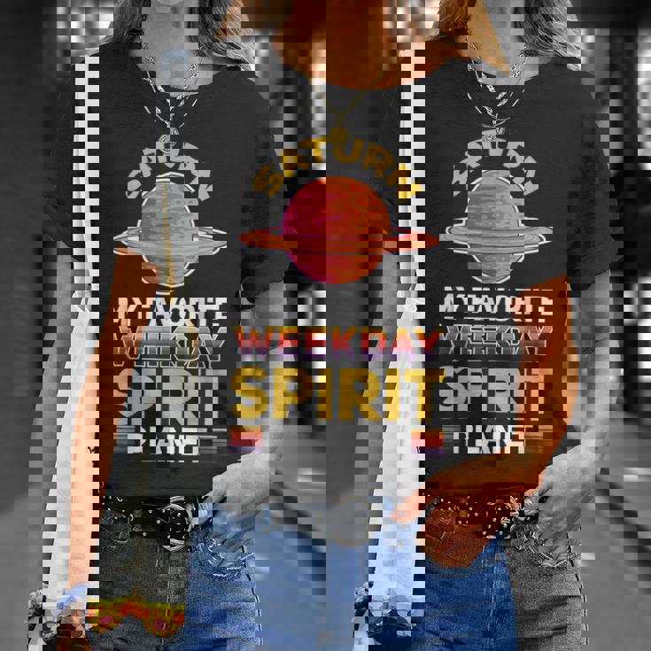 土星 惑星 土星の環 Weekday Tシャツ 彼女への贈り物