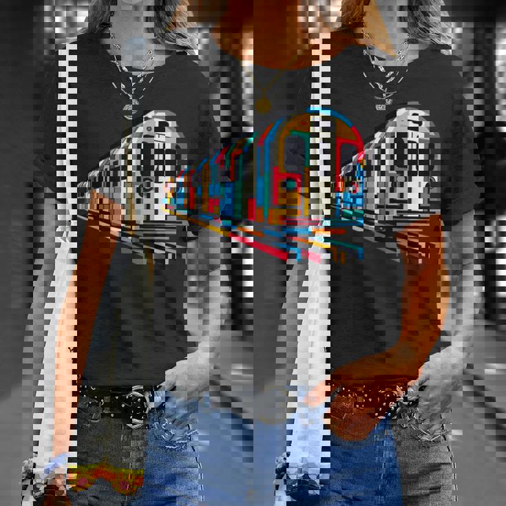 地下鉄 列車 地下鉄 機関車 鉄道愛好家 Tシャツ 彼女への贈り物