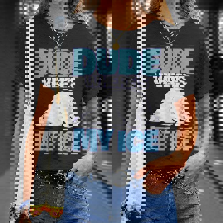 地球温暖化対策 シロクマ Tシャツ 彼女への贈り物