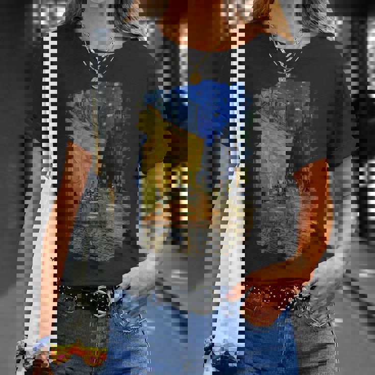 夜のカフェテラス ゴッホ Tシャツ 彼女への贈り物