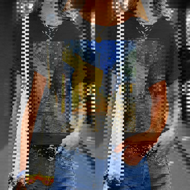 夜のカフェテラス ゴッホ 名画 レトロ Tシャツ 彼女への贈り物