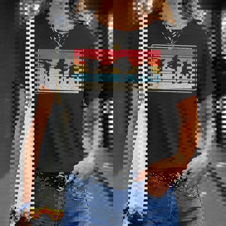 大相撲力士ポーズ相撲扇子 Tシャツ 彼女への贈り物