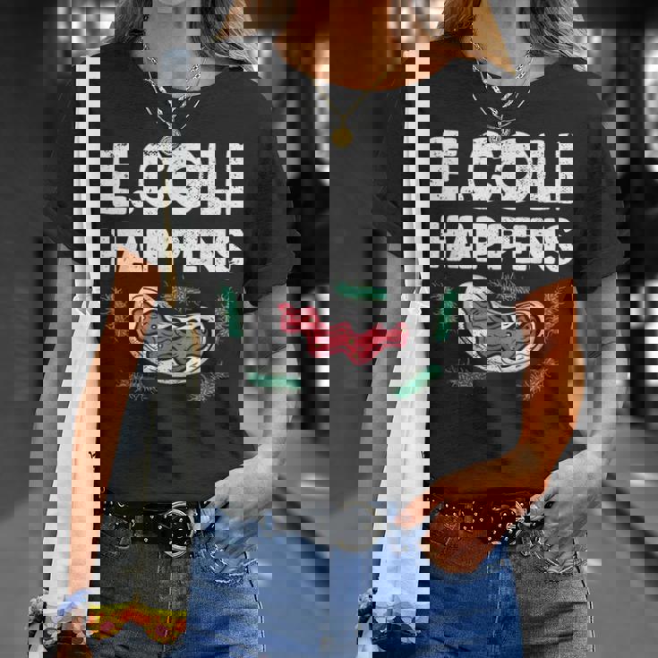 大腸菌で起こる細菌微生物学細菌学 Tシャツ 彼女への贈り物