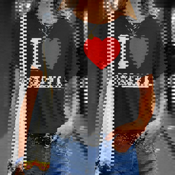 大阪大好き I Love Osaka Tシャツ 彼女への贈り物