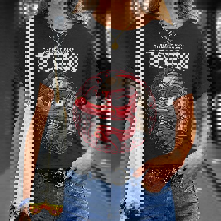 天狗 日本の民俗神アート蛇男 Tシャツ 彼女への贈り物