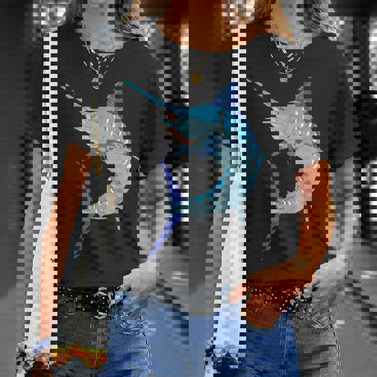 太刀魚 スポーツ フィッシング カジキ カジキ ビルフィッシュ ホビー Tシャツ 彼女への贈り物