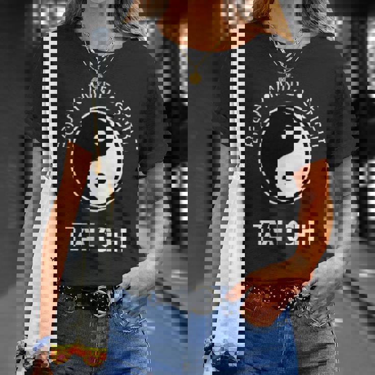 太極拳の心と体の健康のための陰陽師 Tシャツ 彼女への贈り物