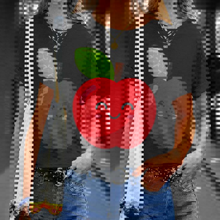 子供、女性、男性向けのミニマルな甘いリンゴ Tシャツ 彼女への贈り物