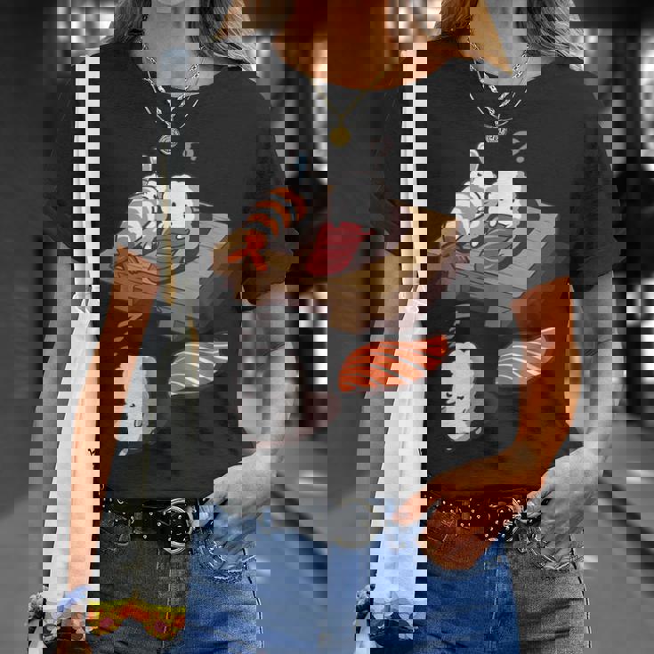 寝ぼける 寿司 すし えび サーモン まぐろ Tシャツ 彼女への贈り物