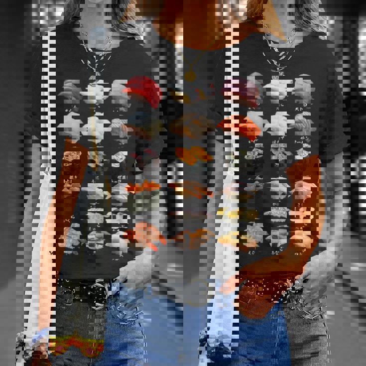 寿司 ネタ 面白いtシャツ おもしろ 食べ物 文字入り メンズ 面白い 服 オリジナル グッズ 文字tシャツ プレゼント Tシャツ 彼女への贈り物