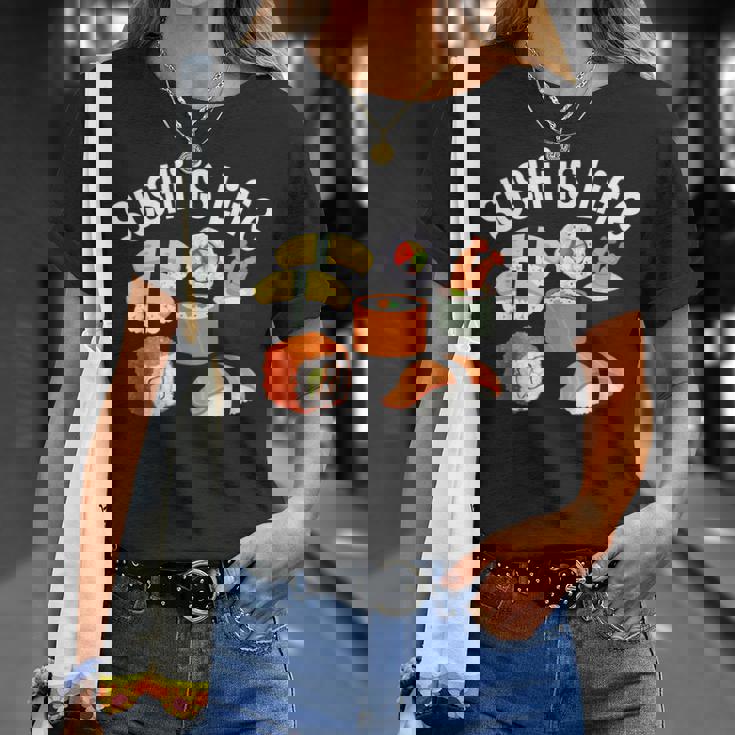 寿司アート 男性 女性 和食 寿司 巻き寿司 好き Tシャツ 彼女への贈り物