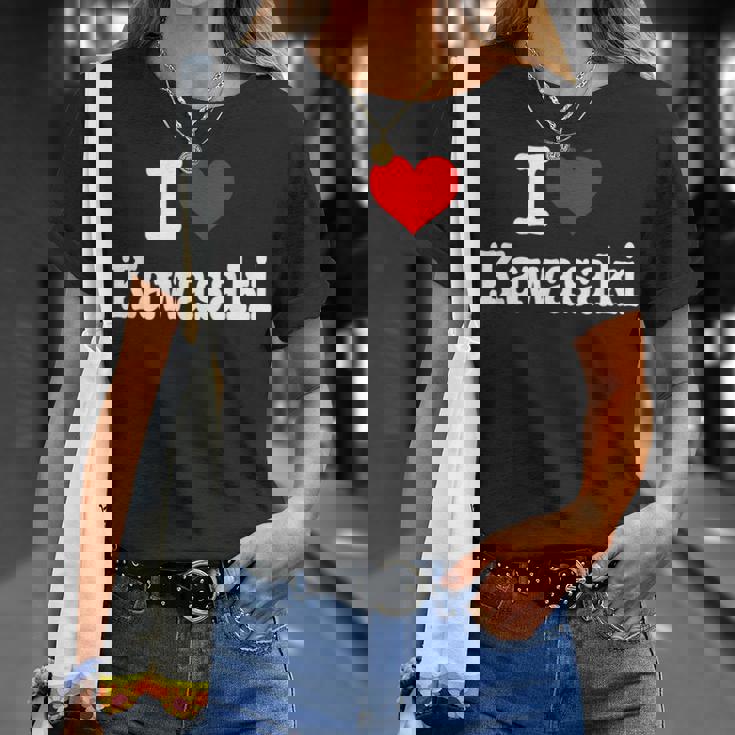 川崎市 I Heart Kawasaki I Love Kawasaki Tシャツ 彼女への贈り物